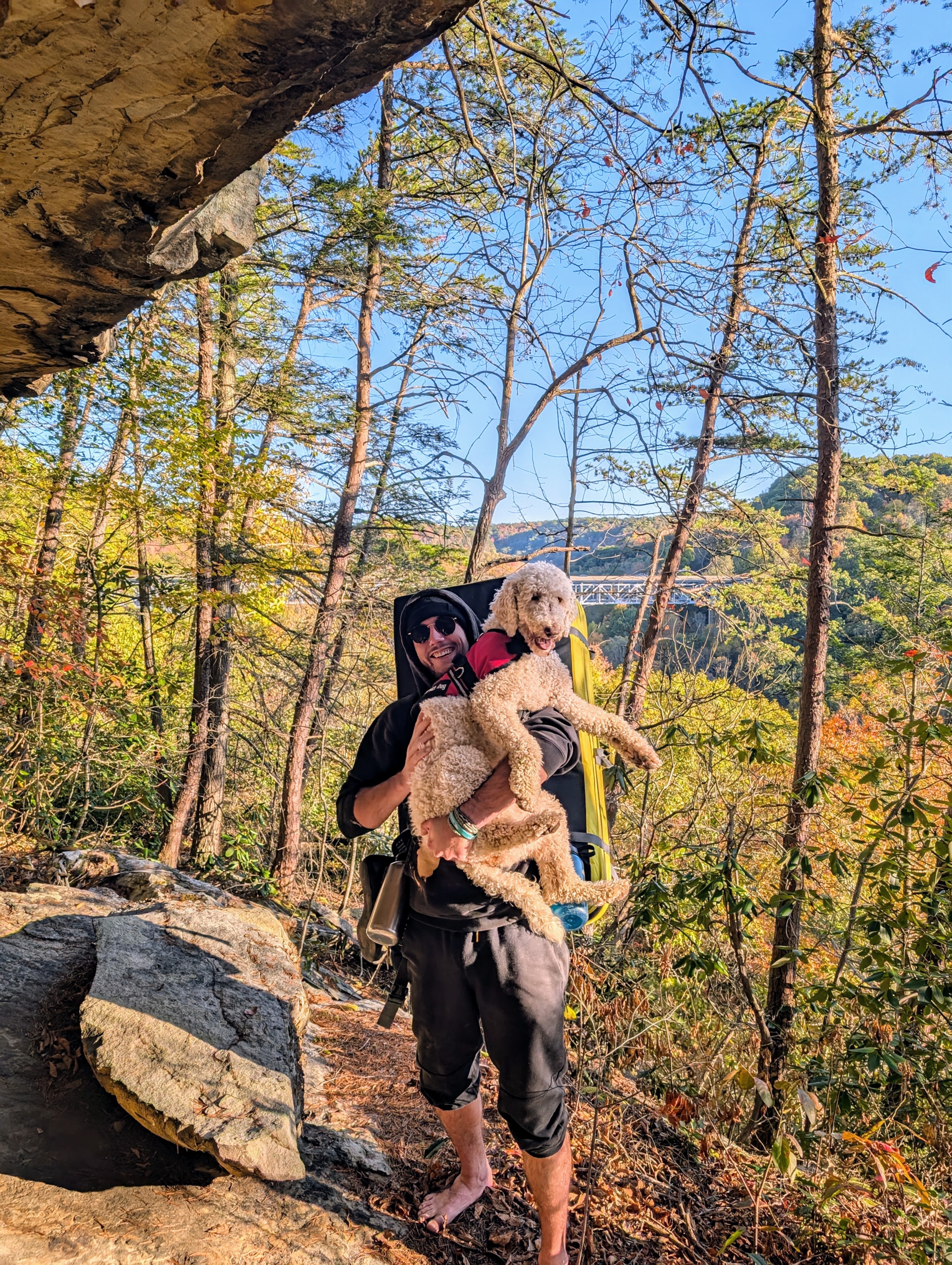 Dylan in the mountains of Western North Carolina